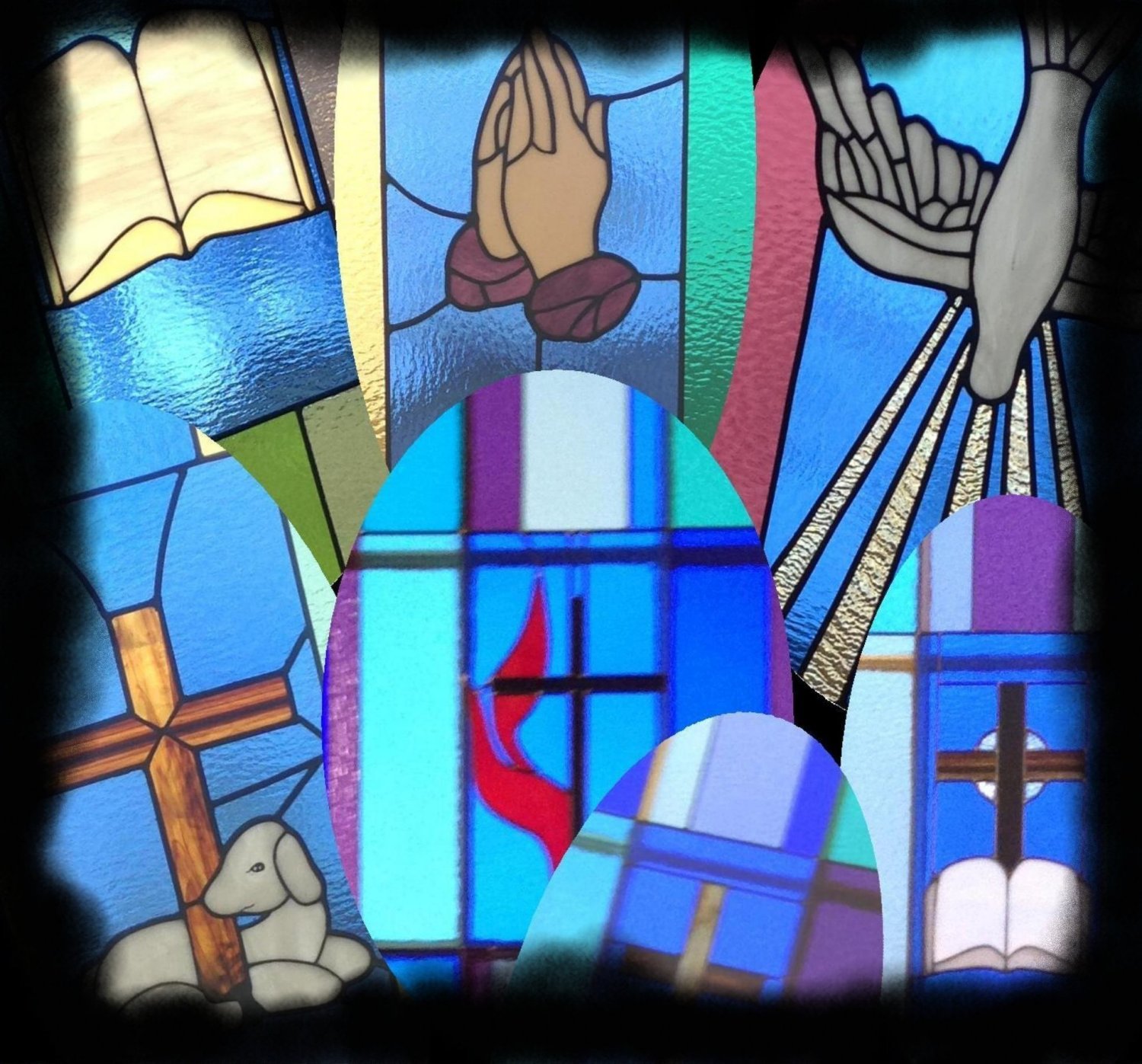 praying hands bible cross