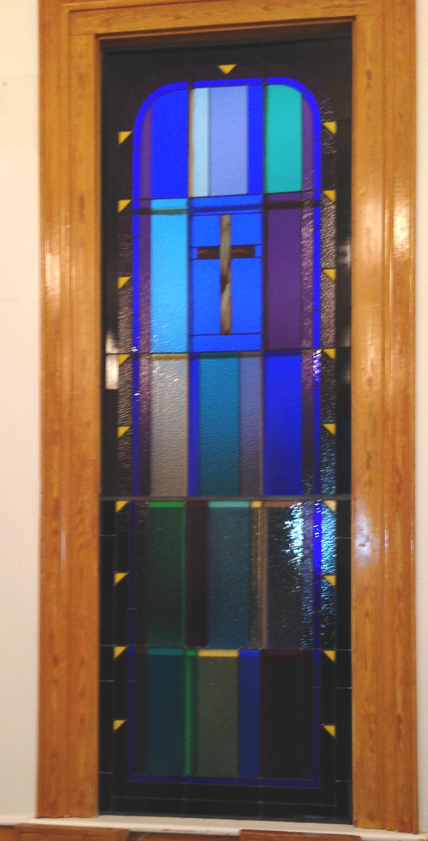 cross church stained glass